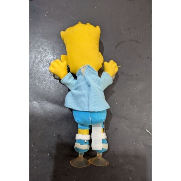 VTG The Simpson’s Bart Simpson Plush Stick-On Window Cling Suction Cup 1990 90s - Picture 4 of 6